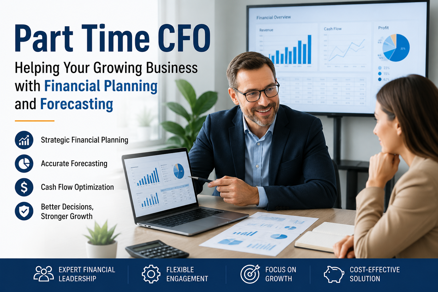 Part Time CFO meeting with startup founders