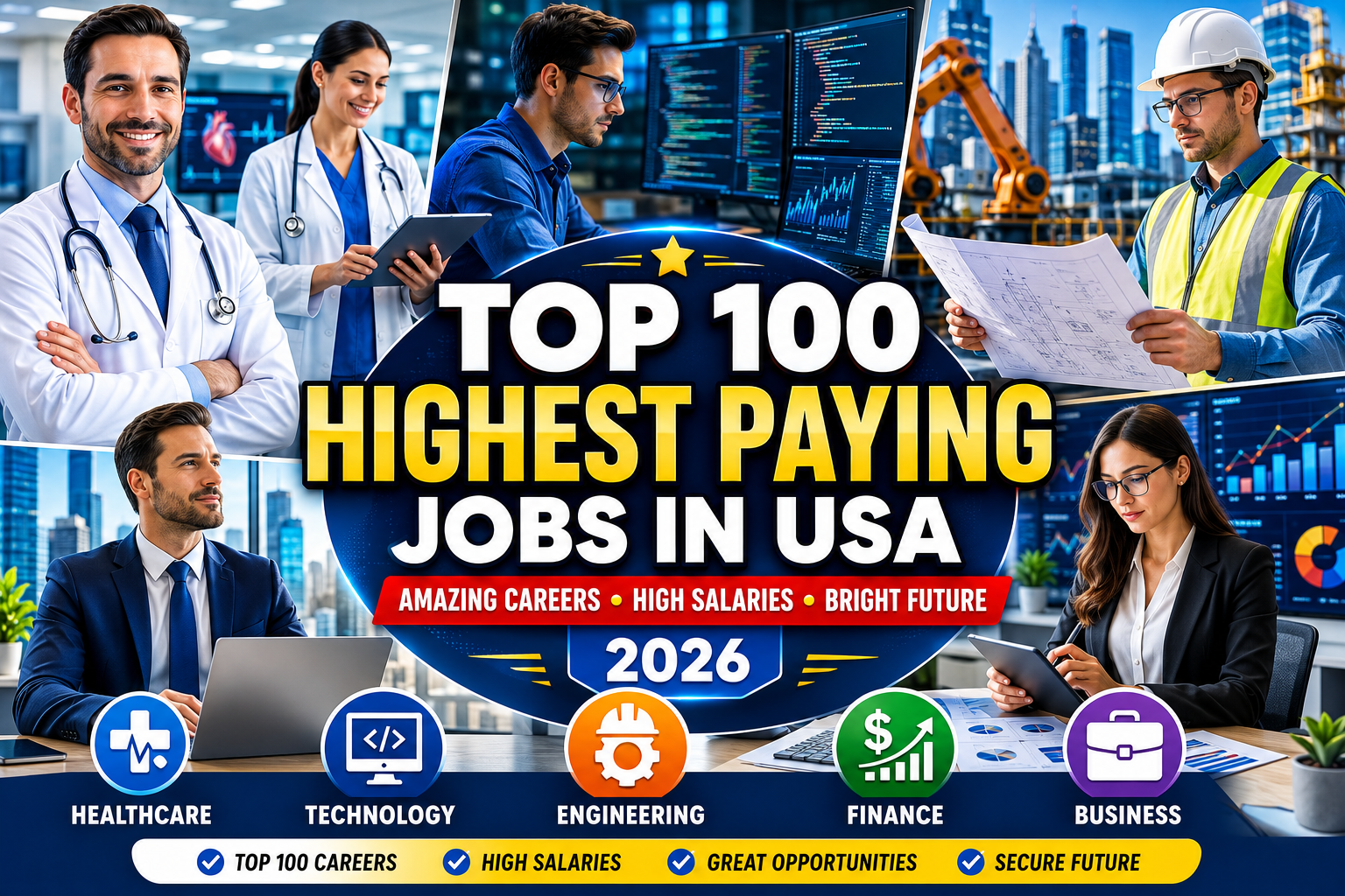 Top 100 Highest Paying Jobs in USA